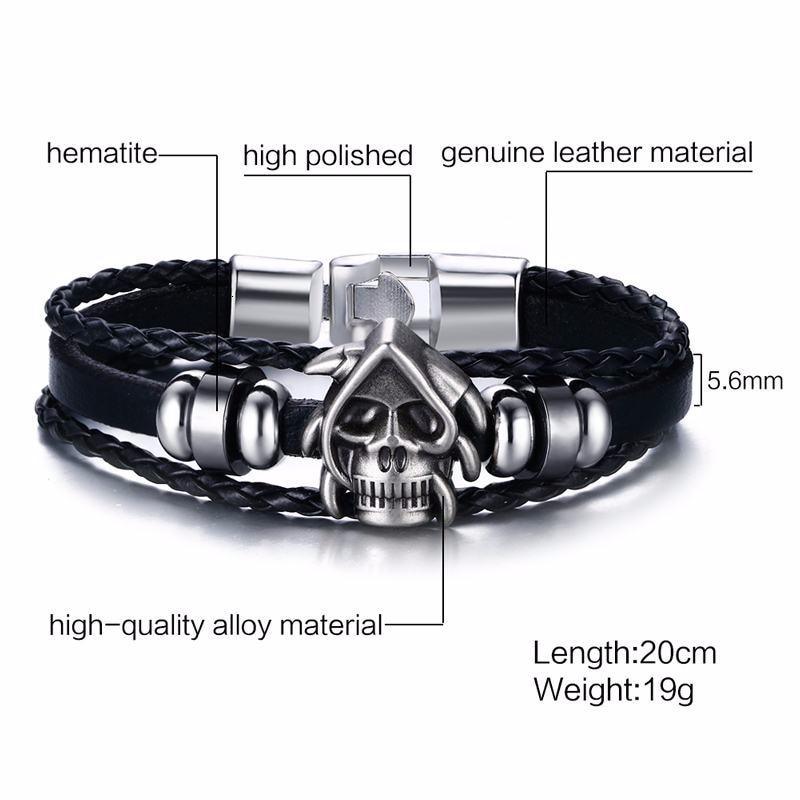 Handmade Sailor Anchor Ship Bracelet In Vintage Retro Rudder Charm Bracelet for Men Made from leather and Stainless Steel for Man - SJB-DIAMOND ELITES