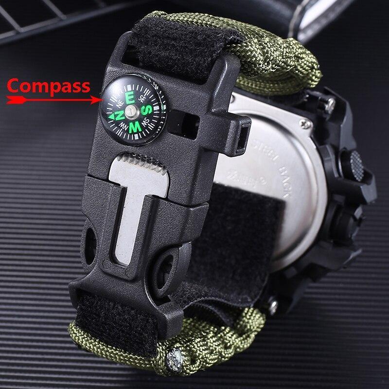 Military Survival  Men Watch With Compass/whistle /scraper/Waterproof 30M Outdoor Men Sports G Style -Shock Watch Relogio Masculino - SJB-DIAMOND ELITES