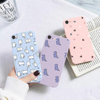 Butterfly Pattern Design Trendy Mobile Phone Case Protective Case For iPhone 7 8 SE 2020 Flower Cartoon Celular Case For iPhone7 8 SE2020 se 2020 se2020 A1778 A1660 A1779 Silicon Matte TPU Cover Stevvex