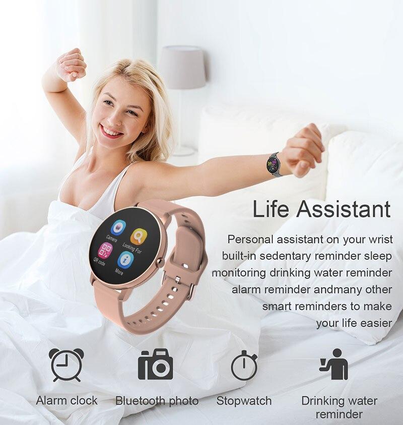 New Fashion Fitness Smart Sports Waterproof Watch For iOS/Android Sistems Smartwatch For Men and Women With Heart Rate Blood Pressure Tracker Modern Design - SJB-DIAMOND ELITES