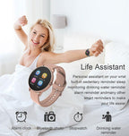 New Fashion Fitness Smart Sports Waterproof Watch For iOS/Android Sistems Smartwatch For Men and Women With Heart Rate Blood Pressure Tracker Modern Design - SJB-DIAMOND ELITES