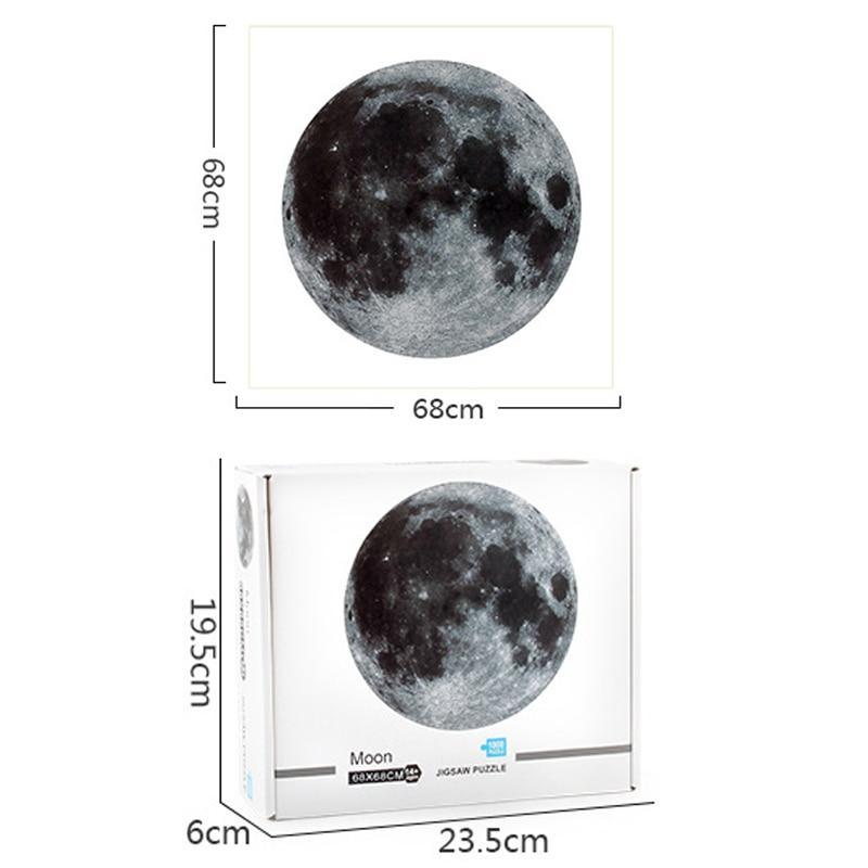 1000pcs Modern Round Puzzles Toys Puzzles Educational Toys Puzzles For Adults Interesting Goods Learning And Education Moon and Planets Puzzles - SJB-DIAMOND ELITES