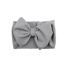 Baby Girls Headband Toddler Big Bow Hairband Cute Solid Stretch Turban For Baby Girls