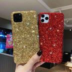 Luxurious Glitter Case For iPhone 11 Pro XS Max Case Cover For iPhone 6 7 8 Plus 11Pro Max 13 Pro Max Ultra Thin Sparkle Diamond Full Body Protective Edges Precise Fit Dustproof Anti Fingerprint Scratch-Resistant Phone Cover Stevvex