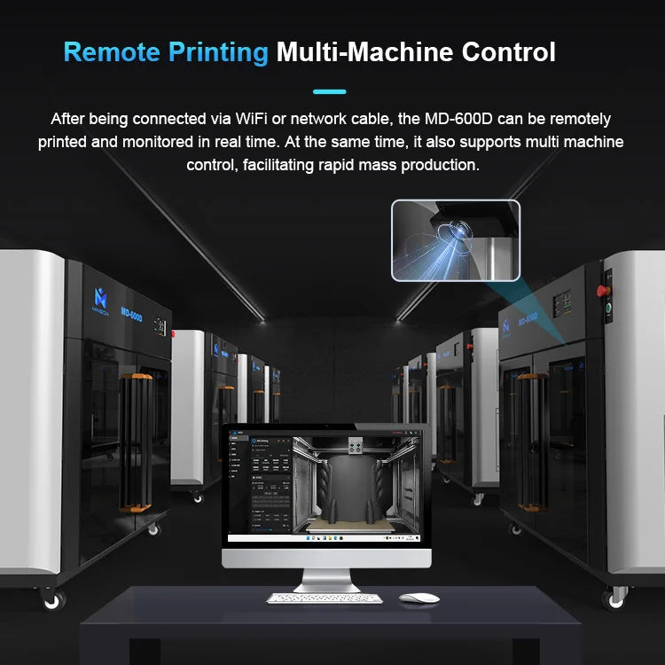MD-600D Large Format Special Offer 600*600mm Life Size Animal Sculpture 3d Car Parts Printer