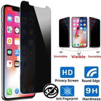 3PCS Anti-spy Protective Tempered Glass for IPhone 11 12 13 14 Pro Max 12 Mini X XS XR 6 6S 7 8 Plus Privacy Screen Protectors Anti-Spy HD Tempered Glass Shatterproof Shockproof Screen Protector Stevvex