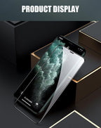 5D Curved 9H Tempered Glass For iPhone X XR XS 11 12 13 14 Pro Max 6 6S 7 8 Plus SE Mini Full Cover Screen Protector Film 9H Hardness Bubble Free Easy Installation Screen Protective Film