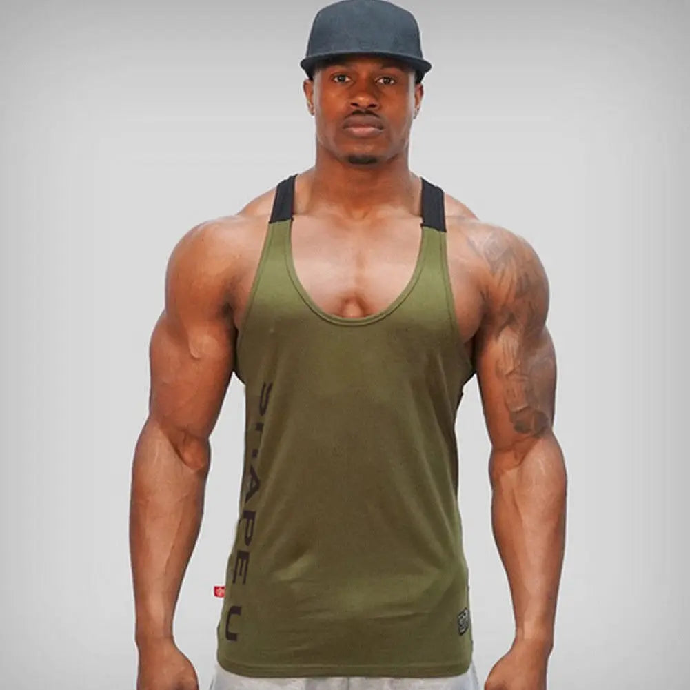 Men's Gym Stringer Tank Top