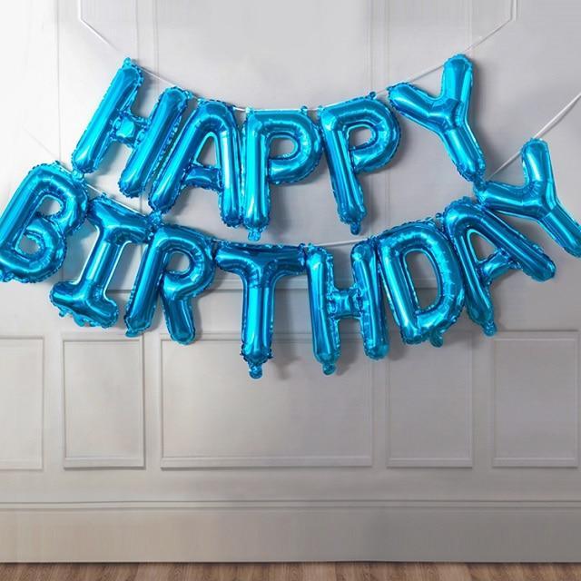 13pcs Luxury Happy Birthday Decoration Balloons Rose Gold Letter Foil Ballons Birthday Party Decorations Globos Balony Anniversaire For Birthdays and Celebrations - SJB-DIAMOND ELITES