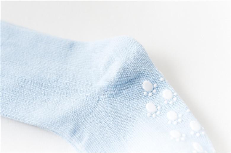 White Baby Sock Non Slip Cotton Long Socks Newborn Knee High Socks For Baby Girls Super Elastic Cute Design Stevvex