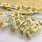 5Y 1.5cm/2.5cm Flowers Printed Cotton Floral Ribbon For Handmade DIY Craft Scrapbook Gift Packing Easter Wedding Christmas Deco Lootquake LLC