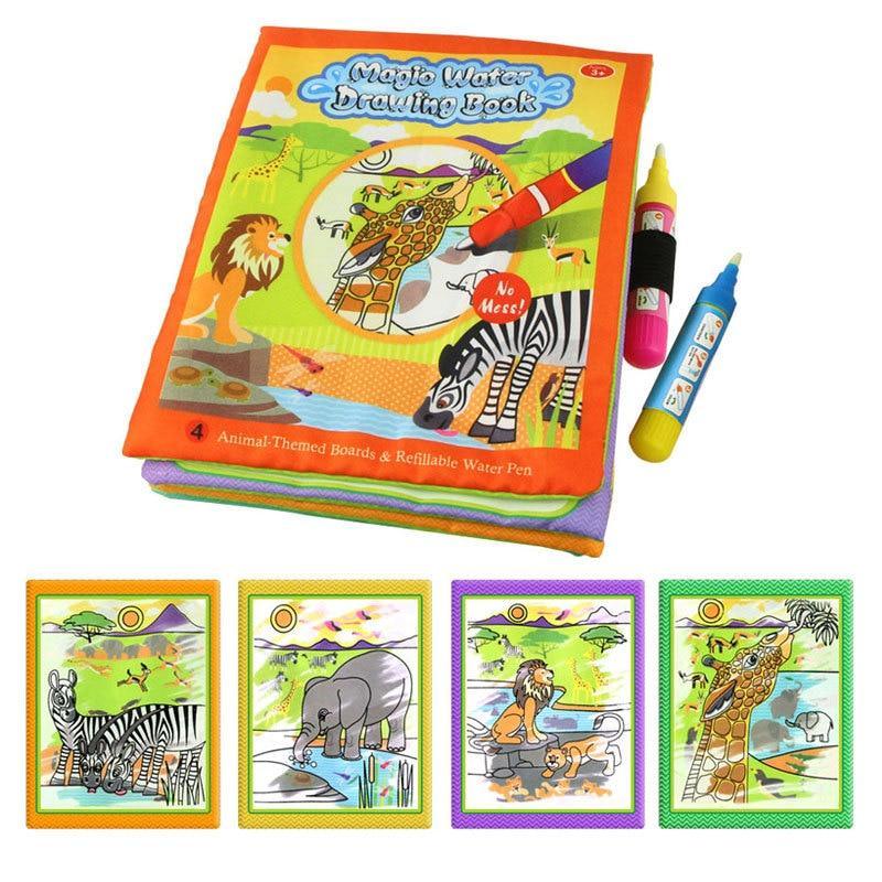 Magic Water Drawing Books Coloring Books Doodle & Magic Pen Painting Drawing Board Children  Painting Toys Birthday Gifts - SJB-DIAMOND ELITES
