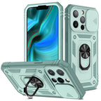 Multifunctional Heavy Duty Front and Back Full Body Shockproof Bumper Protection Cover Case For iPhone 13 12 11 Pro Max X Max 8 Plus Case Heavy Duty with Camera Rotate Kickstand Sturdy Shockproof Cover Stevvex