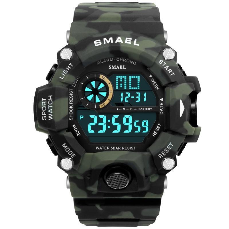Digital Mens  Sports Waterproof 50 M Watches With Auto Date relogio masculino  Army Military Sports Unisex Watch - SJB-DIAMOND ELITES