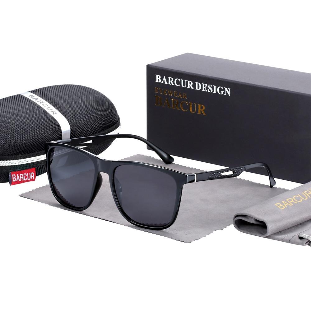 Square High Quality Titanium  Sunglasses for Men Polarized Sunglasses With Mirror Gradient Glasses Titanium  TR90 Frame Oculos De Sol gafas and UV400 Protection - SJB-DIAMOND ELITES