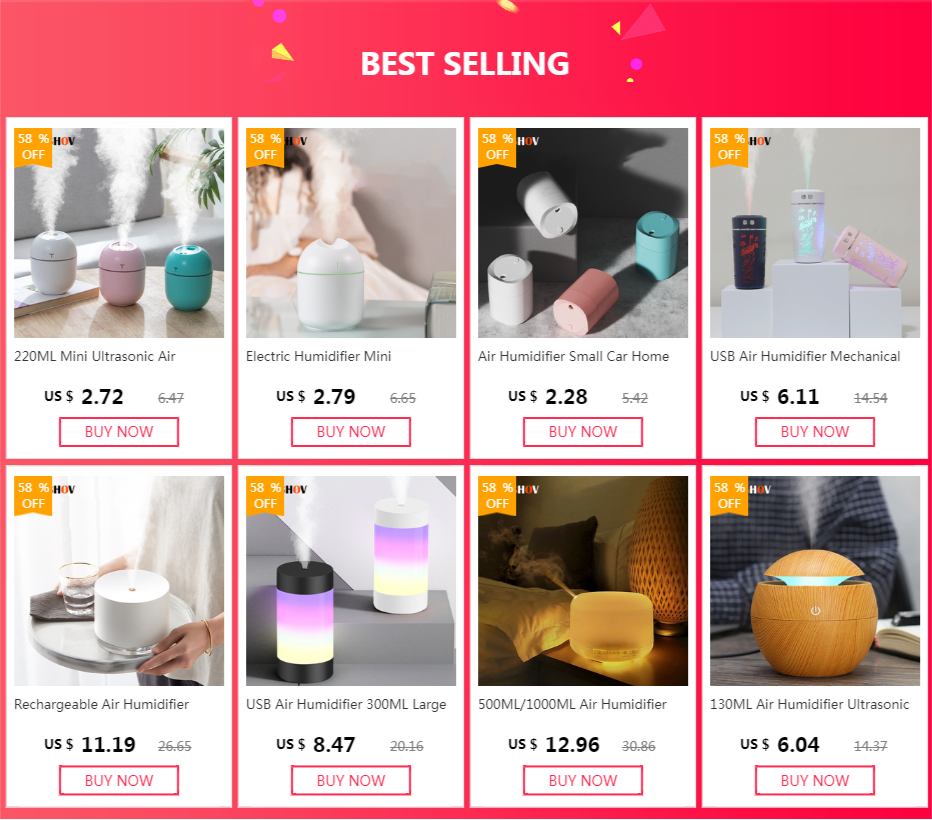 260ML Mini Humidifier USB Ultrasonic Air Humidifier LED Lamp Essential Oil Diffuser Car Purifier Aroma Anion Mist Maker portable