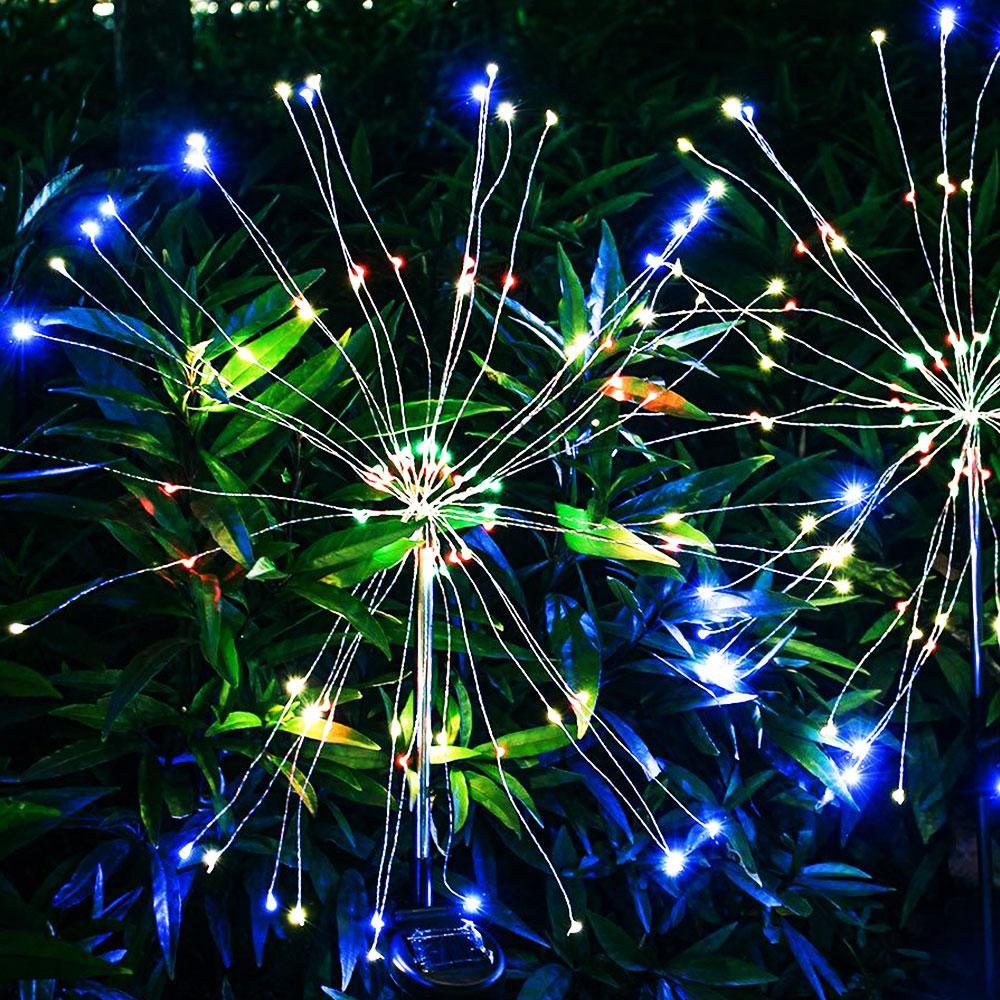 Modern Garden Luxury LED Solar Waterproof Lamp In Shape Of Tree Fireworks With Copper Wires - SJB-DIAMOND ELITES