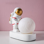 STEVVEX Astronaut Spaceman Moon Night Light Bedroom Bedside Desktop Creative Decoration Table Lamp Gift Light For Children Baby Kids - SJB-DIAMOND ELITES