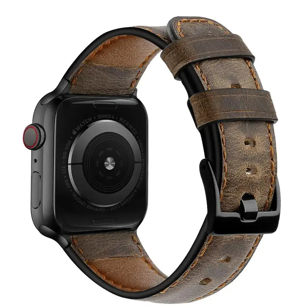 Apple Watch Leather Strap - Premium Durable Fashion Band - SJB-DIAMOND ELITES
