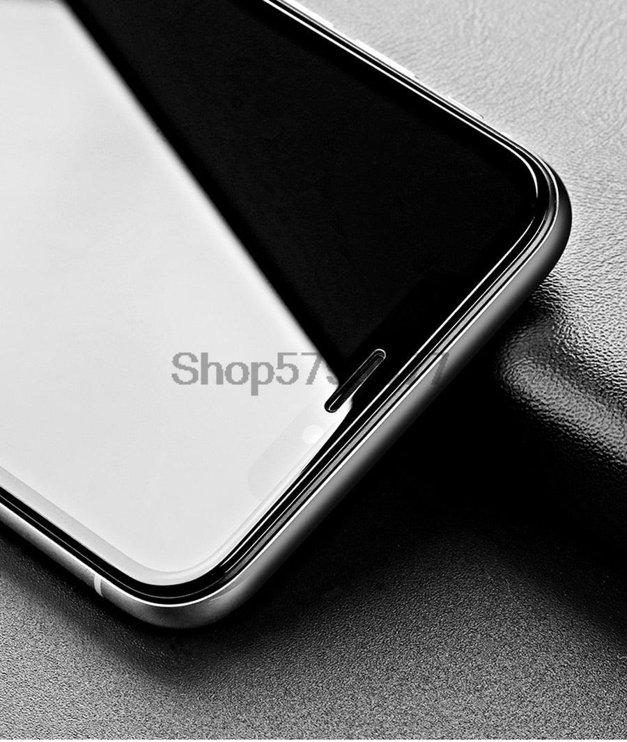 200D Curved Soft Edge Tempered Glass For iPhone 8 7 6 6S Plus SE 2020 Protective Glass X XR 11 Pro Xs Max Screen Protector Film Tempered Glass Screen protector for iPhone Easy Installation 9H Hardness Scratch Resistant Screen Protector Stevvex