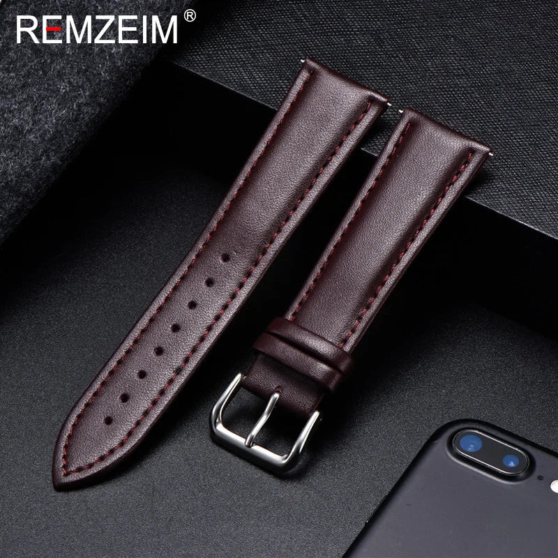 Amazfit Bands Calfskin Leather Watch Strap for Comfort and Durability