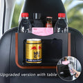 Car Trash Bin Beige Frame Auto Storage Organizer Bag Waste Bins Stowing Tidying Design Folding Garbage Bucket Ashtray Supplies