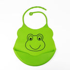 Silicone Baby Bibs waterproof Baby Saliva Towel Animal Adjustable Cloths Bandana Soft Feeding Cartoon Bib For Kids
