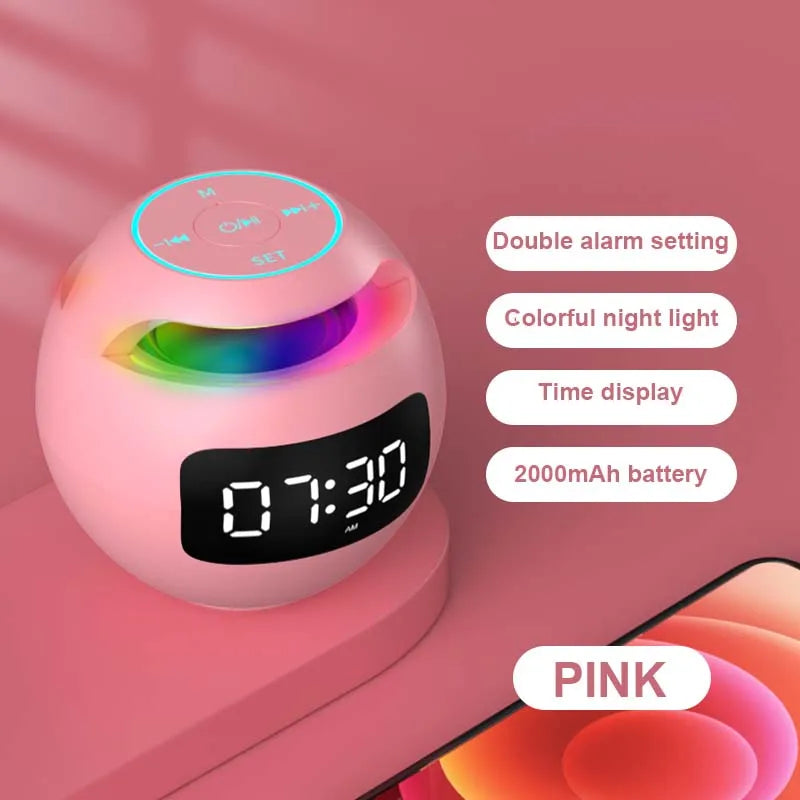 New Mini Bluetooth Speaker Wireless Bluetooth Sound Box with LED Display Alarm Clock Hifi TF Card MP3 Music Play For PC Phone Lootquake LLC