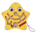 Children Magnetic Maze Toy Kids Wooden Puzzle Game Toy Kids Early Educational Brain Teaser Wooden Toy Intellectual Stevvex Board - SJB-DIAMOND ELITES