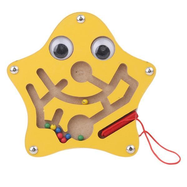 Children Magnetic Maze Toy Kids Wooden Puzzle Game Toy Kids Early Educational Brain Teaser Wooden Toy Intellectual Stevvex Board - SJB-DIAMOND ELITES