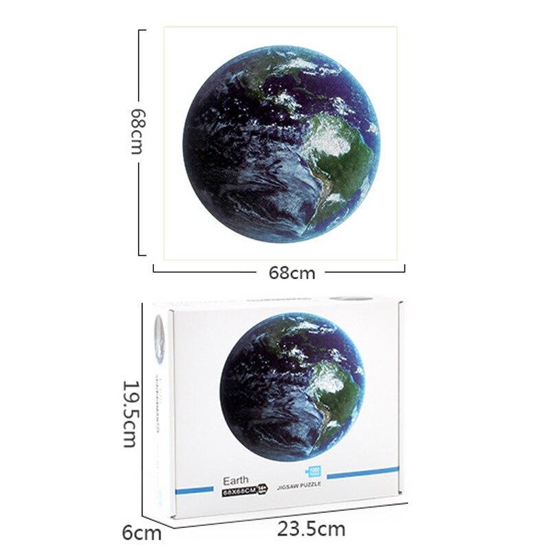 1000pcs Modern Round Puzzles Toys Puzzles Educational Toys Puzzles For Adults Interesting Goods Learning And Education Moon and Planets Puzzles - SJB-DIAMOND ELITES