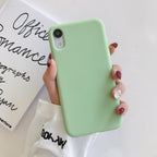 Ultra Thin Slim Fit Soft Grip Anti-Scratch Protective Cover Thicker Candy Phone Case for iPhone Soft Silicon Back Phone Cover for iPhone 12 13 Pro Max iphone Case