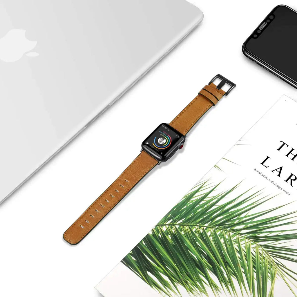 Apple Watch Leather Strap - Premium Durable Fashion Band - SJB-DIAMOND ELITES