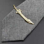 Unique Stainless Tie Clips Guitar Lizard Shaped Tie Clips Tie Clip Classic Tie Bar Clip Regular Trendy Durable Metallic Necktie Clips Wedding Business Ties Necktie Clips Pin For Mens Ideal Gift Stevvex