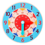 Children Montessori Wooden Clock Toys Hour Minute Second Cognition Colorful Clocks Toys for Kids Early Preschool Teaching Aids - SJB-DIAMOND ELITES