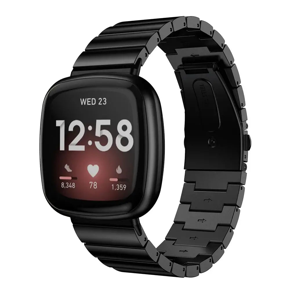 Fitbit Versa & Sense Stainless Steel Band - Classy Strap - SJB-DIAMOND ELITES