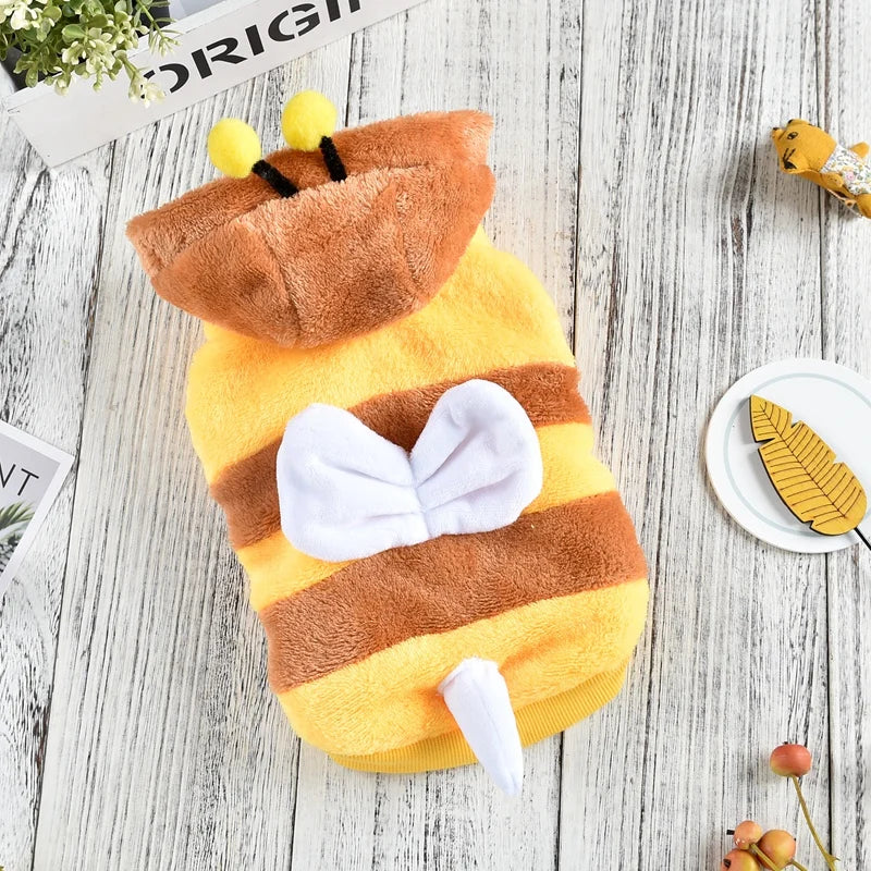 Yellow Bee Big Dog Jacket For French Bulldog Winter 8XL Golden Reteriver Large Pet Clothes Halloween Costume Cat Apparel Supply Lootquake LLC