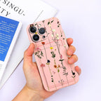 Charming Silicone Soft Anti-Scratch Cases For iPhone 13 Pro Max Case Silicone Wallet Card Holder Cover For iPhone 13 Mini 13ProMax 13Pro Flower Butterfly Beautiful Design Card Holder iPhone Case Stevvex