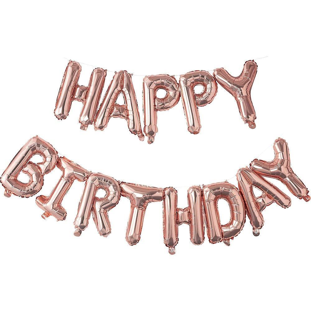 13pcs Luxury Happy Birthday Decoration Balloons Rose Gold Letter Foil Ballons Birthday Party Decorations Globos Balony Anniversaire For Birthdays and Celebrations - SJB-DIAMOND ELITES