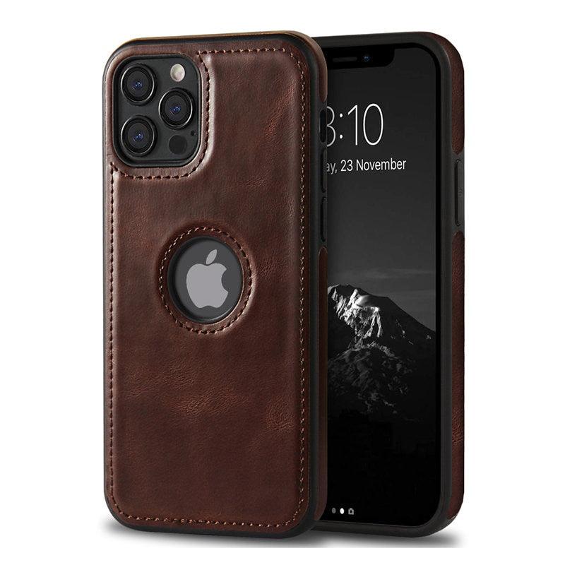 Ultra Thin Slim Leather Phone Case For iPhone 13 Pro Max 12 Pro Max 14 Shockproof Bumper Soft Business Back Cover Back Cover Case Shockproof Camera and Screen Protection PU Leather Case for iPhone Stevvex