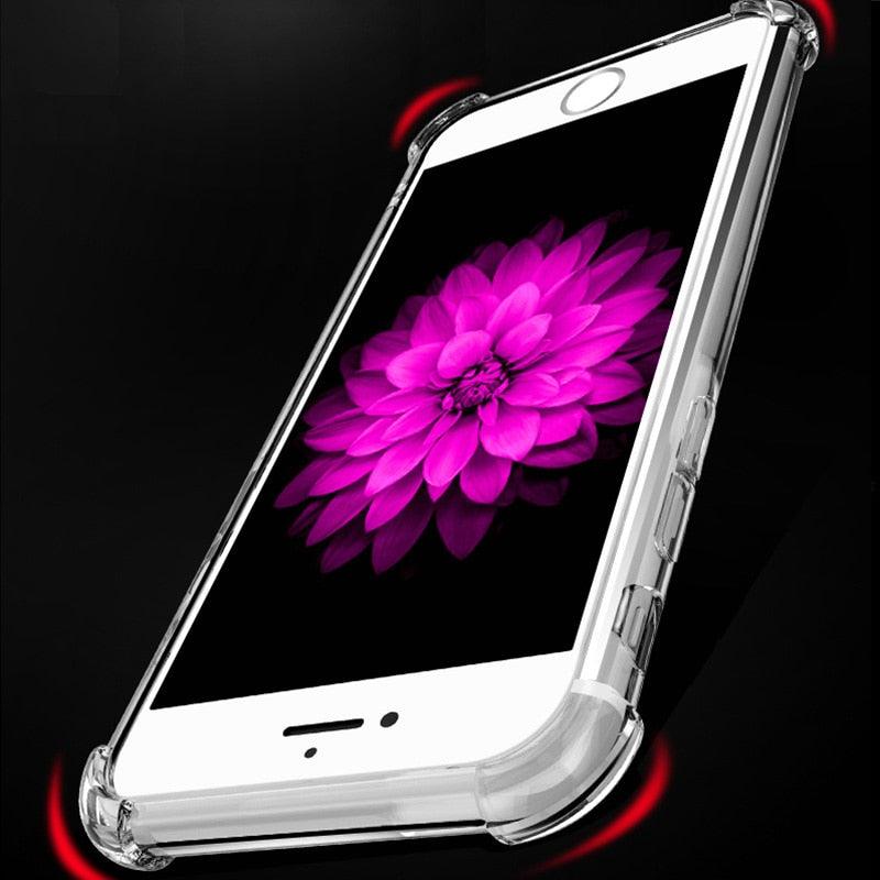 Classic Transparent Clear Soft Shockproof Phone Case Cover For iPhone Simple Phone Cases For iPhone XS 11 Pro MAX 6 6s 7 8 Plus Case Cover Silicone Case iPhone XR X 7 8 6 5 5S  5C Case For iphone Stevvex