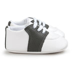 Newborn Shoes Star First Walkers Kids Toddlers Lace Up PU Leather Soft Soles Sneakers 0-18 Months
