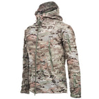 Men's Outdoor Soft Fleece Jacket Men's And Women's Jacket Unique Jackets For Men Windproof  Waterproof Breathable Jacket Thermal Hooded Tactical Jacket Outdoor Camouflage Fleece Hooded Coat Stevvex