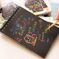 Magic Book Colorful Dazzle Scratch Note Sketchbook Paper Graffiti Coils Drawing Book Children Education Book - SJB-DIAMOND ELITES