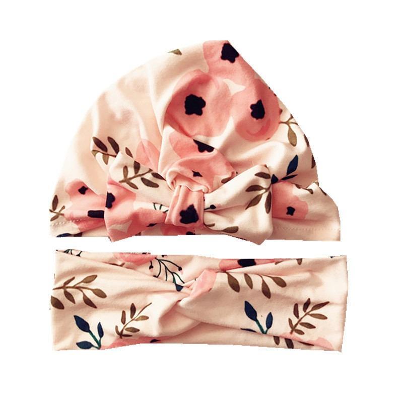 Luxury Mdoern Set 2PCS Baby and Mom Headbands Set Flower Bowknot Newborn Turban Cross-tied Mommy Headband Bow