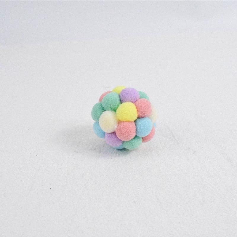 Fashion New Plush Pet Toy Cat and Dog Self-Hey Funny Cat Bite-Resistant Toy Ball Cute Funny Interactive Toy Balls For Cats Multicolor Toy Balls For Cat Stevvex