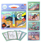 Reusable Magic Water Drawing Book With Pen Coloring Painting Book Drawing Board Juguetes Education Learning Toys for Children - SJB-DIAMOND ELITES