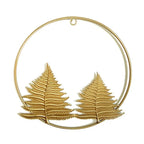 Ginkgo Leaf Metal Wall Decor Pendants Wrought Iron Wall Hanging Ornament Retro Nordic Room Decor Home Decoration Accessories Pi-Mart