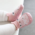 Modern Elegant Baby Girls & Boys Autumn Winter Cotton Soft Sole Cartoon Shoes Socks For Baby Kids