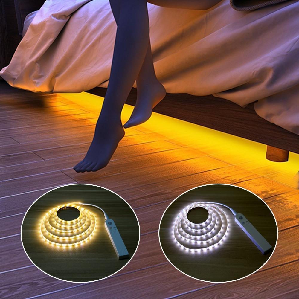 Stevvex Bedside Lights Wireless Night Mode WIth USB Powered Human Body Detector LED Strip Tape for Stairs Corridor - SJB-DIAMOND ELITES